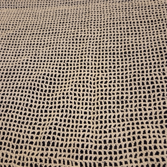 VTG VGUC Filet Crochet Table Runner - Picture 4 of 10